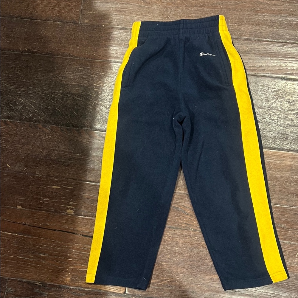 Champion Kids Navy and Gold fleece Joggers